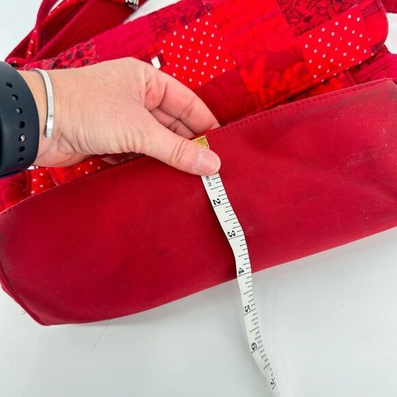 Donna Sharp Floral Polka Dot Leopard Red Adjustable Crossbody Purse Bag - Picture 13 of 16